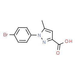 ChemSpider 2D Image | 1-(4-Bromophenyl)-5-methyl-1H-pyrazole-3-carboxylic acid | C11H9BrN2O2