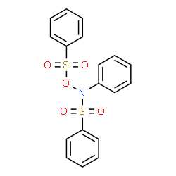 ChemSpider 2D Image | N-Phenyl-N-[(phenylsulfonyl)oxy]benzenesulfonamide | C18H15NO5S2