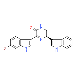 ChemSpider 2D Image | (R)-6"-debromohamacanthin B | C20H15BrN4O