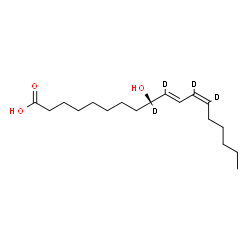 ChemSpider 2D Image | 9(S)-HODE-d4 | C18H28D4O3
