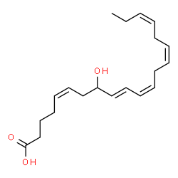 ChemSpider 2D Image | (5Z,9E,11Z,14Z,17Z)-8-Hydroxy-5,9,11,14,17-icosapentaenoic acid | C20H30O3