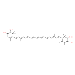 ChemSpider 2D Image | (2R,2'R,3R,3'R)-2,2',3,3'-Tetrahydroxy-beta,beta-caroten-4-one | C40H54O5
