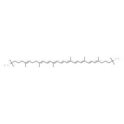 ChemSpider 2D Image | 1,1',2,2',7',8'-Hexahydro-psi,psi-carotene-1,1'-diol | C40H62O2