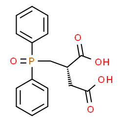 ChemSpider 2D Image | (2S)-2-[(Diphenylphosphoryl)methyl]succinic acid | C17H17O5P
