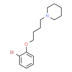 ChemSpider 2D Image | 1-[4-(2-Bromophenoxy)butyl]piperidine | C15H22BrNO