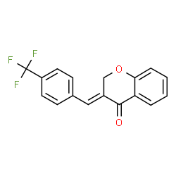 ChemSpider 2D Image | 3-[4-(trifluoromethyl)benzylidene]chroman-4-one | C17H11F3O2