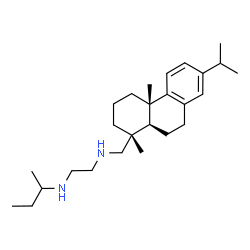 ChemSpider 2D Image | N-(Abieta-8,11,13-trien-18-yl)-N'-sec-butyl-1,2-ethanediamine | C26H44N2