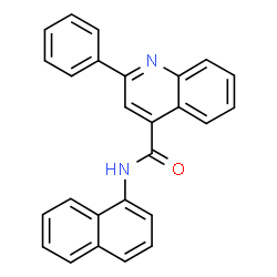 ChemSpider 2D Image | N-(1-Naphthyl)-2-phenyl-4-quinolinecarboxamide | C26H18N2O