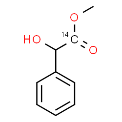 ChemSpider 2D Image | Methyl hydroxy(phenyl)(1-~14~C)acetate | C814CH10O3