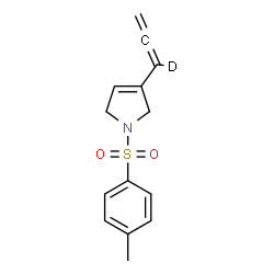 ChemSpider 2D Image | 1-[(4-Methylphenyl)sulfonyl]-3-[(1-~2~H)propadienyl]-2,5-dihydro-1H-pyrrole | C14H14DNO2S