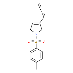 ChemSpider 2D Image | 1-[(4-Methylphenyl)sulfonyl]-3-propadienyl-2,5-dihydro-1H-pyrrole | C14H15NO2S