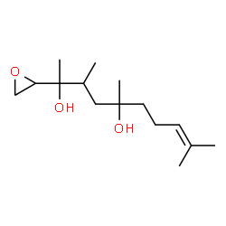 ChemSpider 2D Image | 4,5-Anhydro-1,2-dideoxy-2-(2-hydroxy-2,6-dimethyl-5-hepten-1-yl)-3-C-methylpentitol | C15H28O3