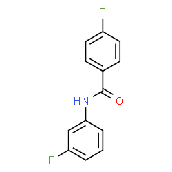 ChemSpider 2D Image | 4-Fluoro-N-(3-fluorophenyl)benzamide | C13H9F2NO