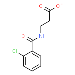 ChemSpider 2D Image | 3-[(2-Chlorobenzoyl)amino]propanoate | C10H9ClNO3