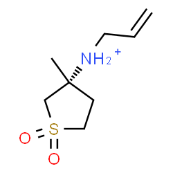 ChemSpider 2D Image | (3R)-N-Allyl-3-methyltetrahydro-3-thiophenaminium 1,1-dioxide | C8H16NO2S