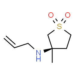 ChemSpider 2D Image | (3R)-N-Allyl-3-methyltetrahydro-3-thiophenamine 1,1-dioxide | C8H15NO2S