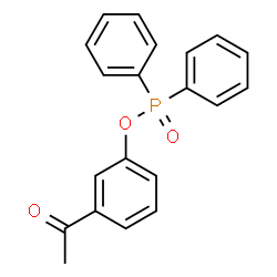ChemSpider 2D Image | 3-Acetylphenyl diphenylphosphinate | C20H17O3P