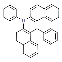 ChemSpider 2D Image | 7,14-Diphenyl-7,14-dihydrodibenzo[a,j]acridine | C33H23N