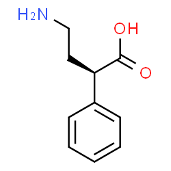 ChemSpider 2D Image | (2R)-4-Amino-2-phenylbutanoic acid | C10H13NO2