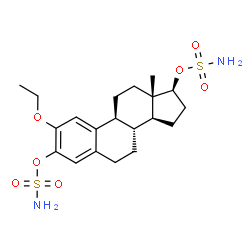 ChemSpider 2D Image | (17beta)-2-Ethoxyestra-1(10),2,4-triene-3,17-diyl disulfamate | C20H30N2O7S2
