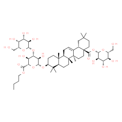 ChemSpider 2D Image | 1-O-[(3beta)-3-{[6-Butyl-3-O-(beta-D-galactopyranosyl)-beta-D-glucopyranuronosyl]oxy}-28-oxoolean-12-en-28-yl]-beta-D-glucopyranose | C52H84O19
