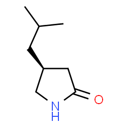 ChemSpider 2D Image | (4S)-4-Isobutyl-2-pyrrolidinone | C8H15NO