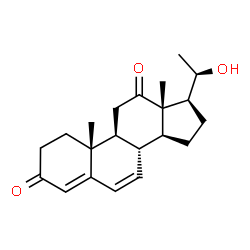 ChemSpider 2D Image | (20R)-20-Hydroxypregna-4,6-diene-3,12-dione | C21H28O3
