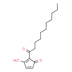 ChemSpider 2D Image | 3-Hydroxy-2-undecanoyl-2,4-cyclopentadien-1-one | C16H24O3
