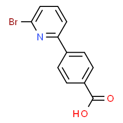 ChemSpider 2D Image | 4-(6-Bromo-2-pyridinyl)benzoic acid | C12H8BrNO2
