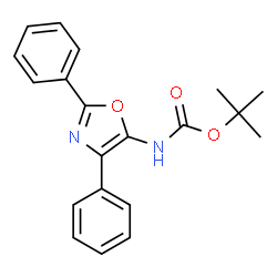 ChemSpider 2D Image | tert-butyl (2,4-diphenyl-1,3-oxazol-5-yl)carbamate | C20H20N2O3