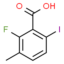 ChemSpider 2D Image | 2-Fluoro-6-iodo-3-methylbenzoic acid | C8H6FIO2