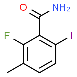 ChemSpider 2D Image | 2-Fluoro-6-iodo-3-methylbenzamide | C8H7FINO