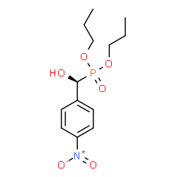ChemSpider 2D Image | Dipropyl [(S)-hydroxy(4-nitrophenyl)methyl]phosphonate | C13H20NO6P
