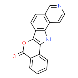 ChemSpider 2D Image | Isochromeno[3',4':4,5]pyrrolo[2,3-f]isoquinolin-8(13H)-one | C18H10N2O2