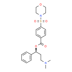 ChemSpider 2D Image | (1S)-3-(Dimethylamino)-1-phenylpropyl 4-(4-morpholinylsulfonyl)benzoate | C22H28N2O5S