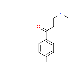 ChemSpider 2D Image | 1-(4-Bromophenyl)-3-(dimethylamino)-1-propanone hydrochloride (1:1) | C11H15BrClNO