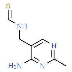 ChemSpider 2D Image | 4-Amino-2-methyl-5-(thioformamidomethyl)pyrimidine | C7H10N4S