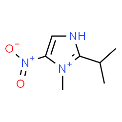ChemSpider 2D Image | 2-Isopropyl-3-methyl-4-nitro-1H-imidazol-3-ium | C7H12N3O2