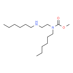 ChemSpider 2D Image | Methyl hexyl(2-(hexylamino)ethyl)carbamate | C16H34N2O2