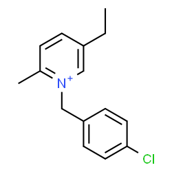 ChemSpider 2D Image | 1-(4-Chlorobenzyl)-5-ethyl-2-methylpyridinium | C15H17ClN