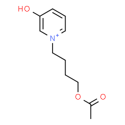 ChemSpider 2D Image | 1-(4-Acetoxybutyl)-3-hydroxypyridinium | C11H16NO3