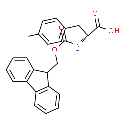 ChemSpider 2D Image | Fmoc-D-4-Iodophe | C24H20INO4