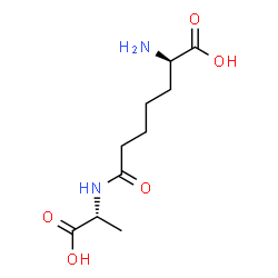 ChemSpider 2D Image | (2R)-2-Amino-7-{[(1R)-1-carboxyethyl]amino}-7-oxoheptanoic acid | C10H18N2O5