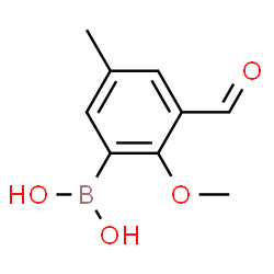 ChemSpider 2D Image | 3-Formyl-2-methoxy-5-methylphenylboronic acid | C9H11BO4