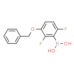 ChemSpider 2D Image | 2,6-Difluoro-5-benzyloxyphenylboronic acid | C13H11BF2O3