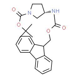 ChemSpider 2D Image | (S)-(+)-N-Boc-3-N-Fmoc-aminopyrrolidine | C24H28N2O4