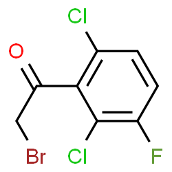 ChemSpider 2D Image | 2',6'-Dichloro-3'-fluorophenacyl bromide | C8H4BrCl2FO