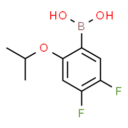 ChemSpider 2D Image | 4,5-Difluoro-2-isopropoxyphenylboronic acid | C9H11BF2O3