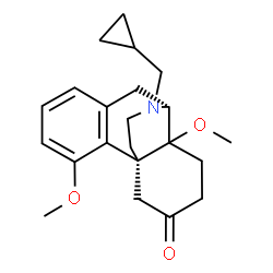 ChemSpider 2D Image | (9alpha)-17-(Cyclopropylmethyl)-4,14-dimethoxymorphinan-6-one | C22H29NO3
