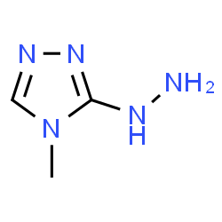 ChemSpider 2D Image | 3-Hydrazino-4-methyl-4H-1,2,4-triazole | C3H7N5